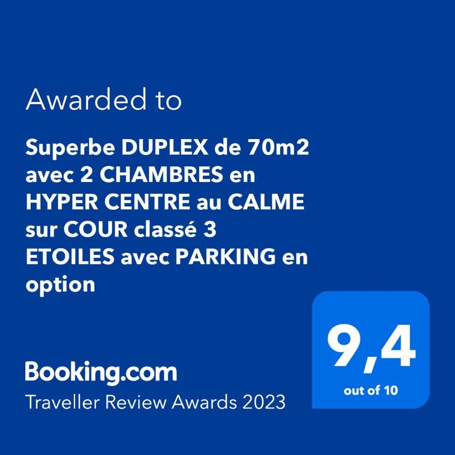 Superbe Duplex De 70M2 Avec 2 Chambres En Hyper Centre Au Calme Sur Cour Classe 3 Etoiles Avec Parking En Option La Rochelle  Exterior foto